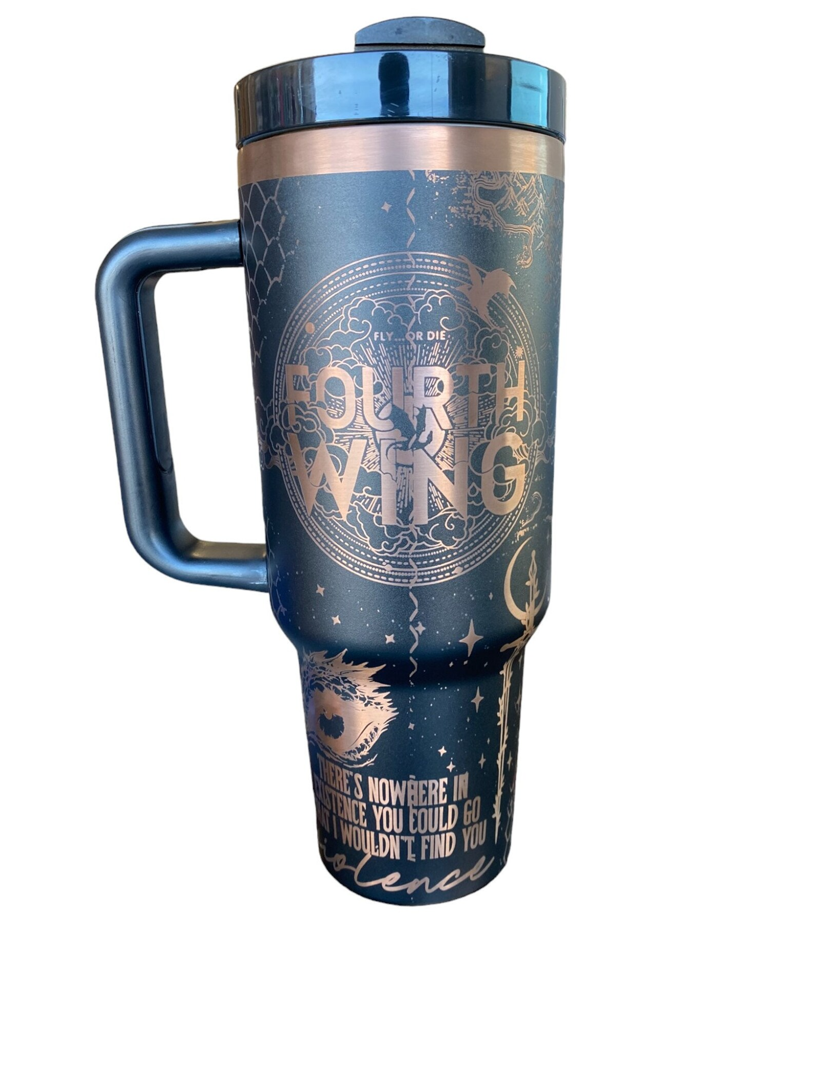 Dragon Book Engraved Tumbler