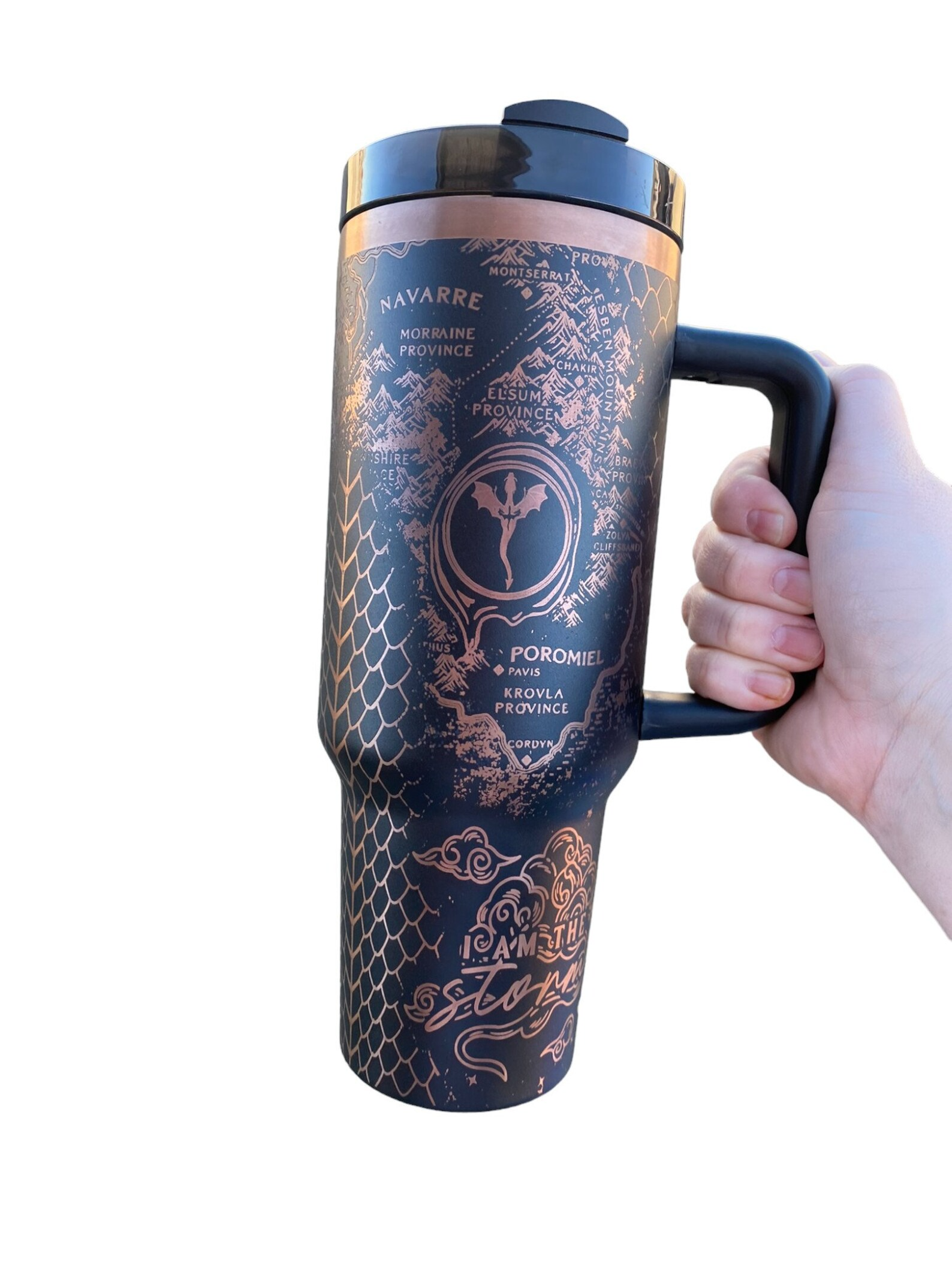 Dragon Book Engraved Tumbler
