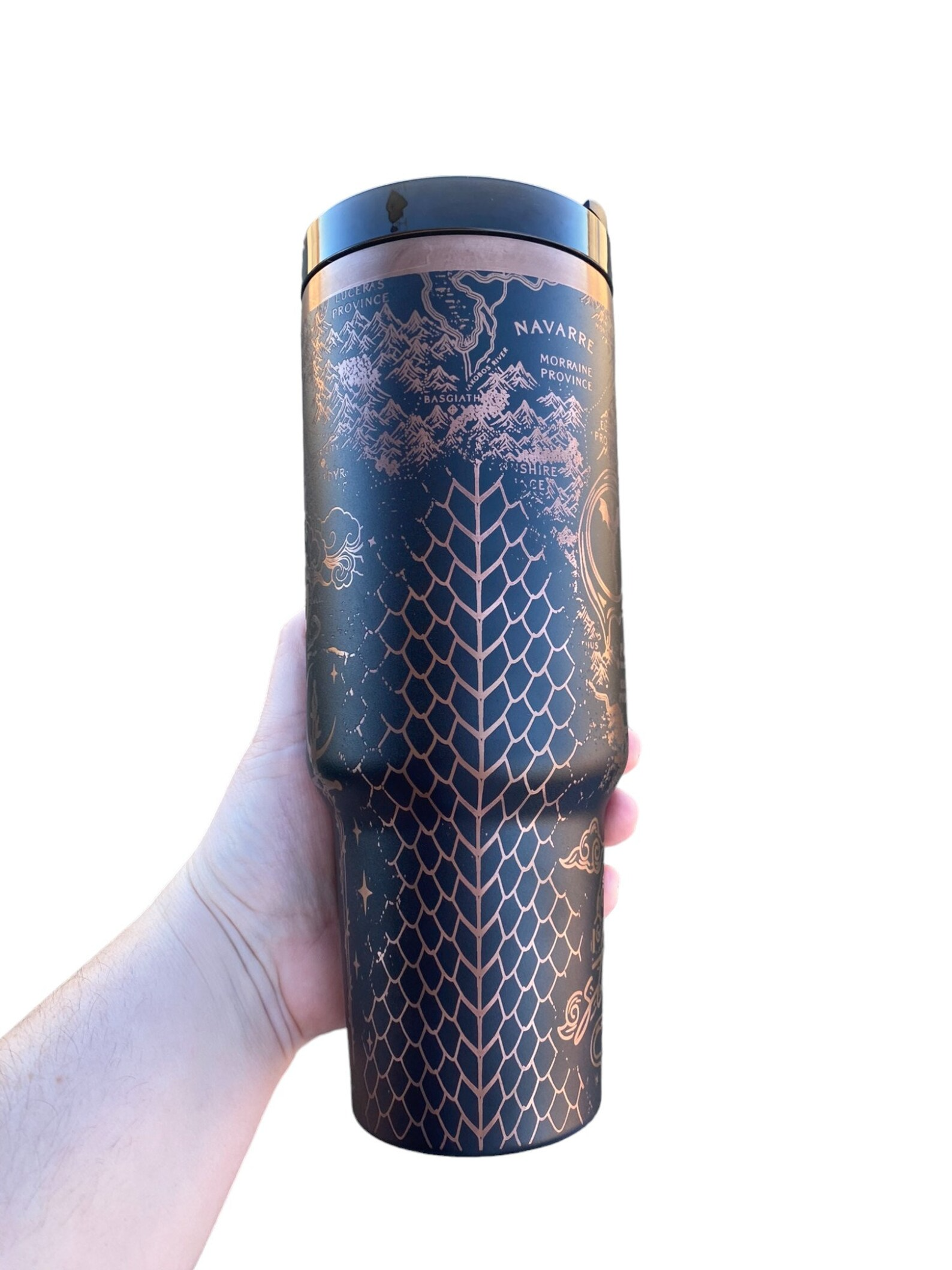 Dragon Book Engraved Tumbler