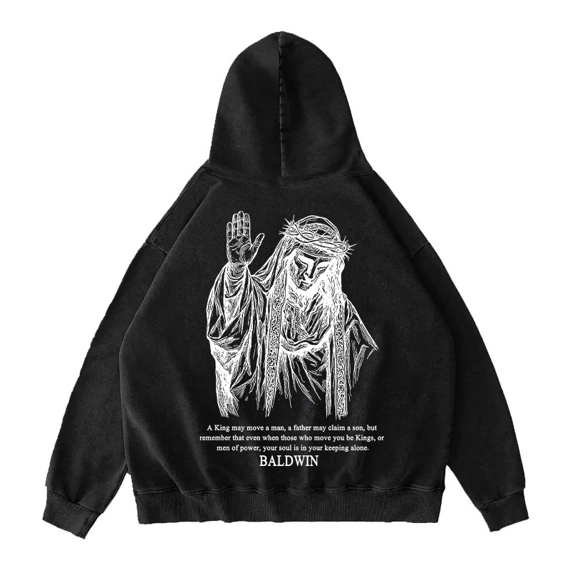 Baldwin IV never gave in to illness King of Jerusalem Vintage Washed Hoodie