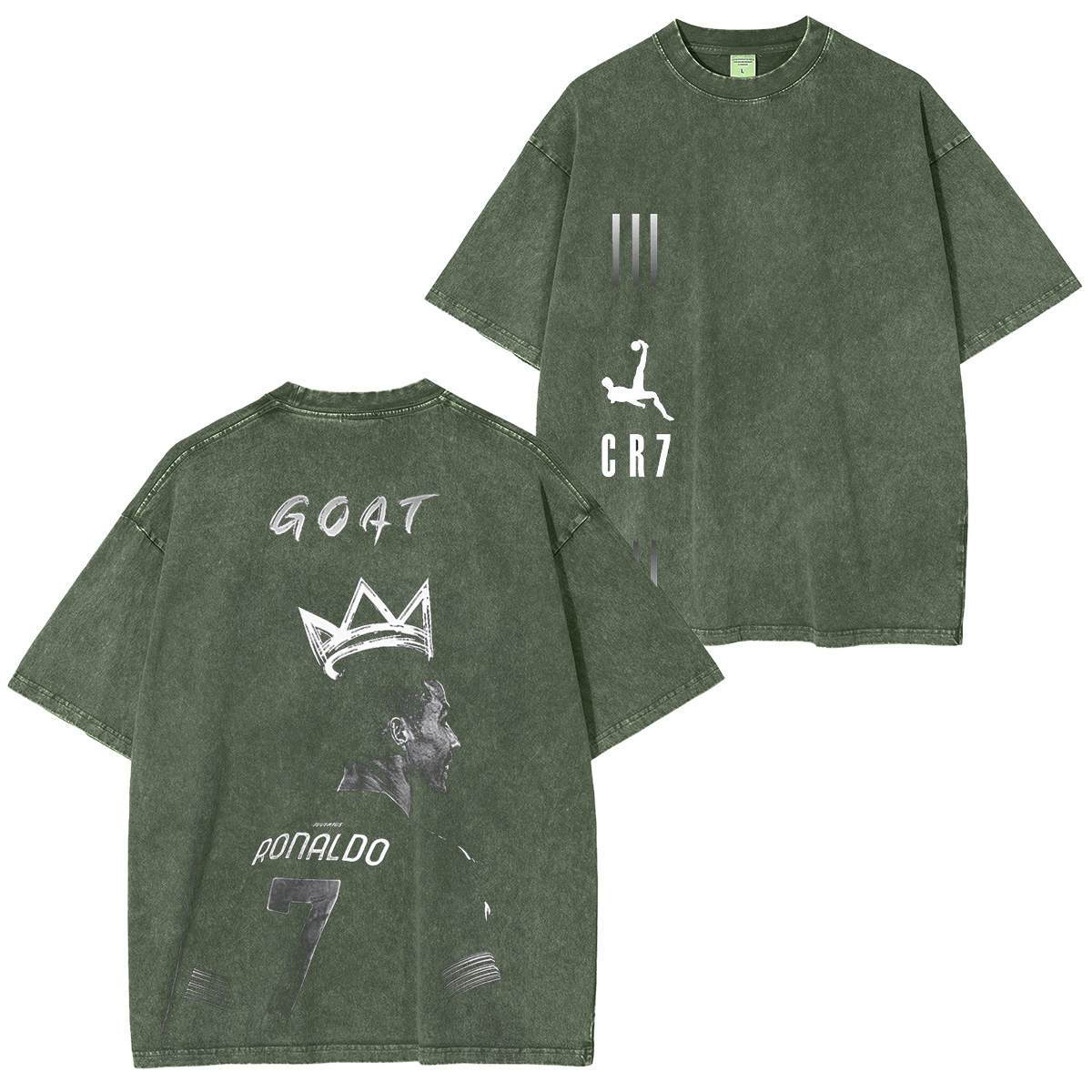 CR7 — The GOAT Washed T-shirt/Crewneck/Hoodie
