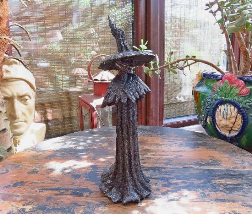 🔥LAST DAY 50% OFF - 🧙‍♀️💫Handmade Black Witch Statue: The Guardian of Your Home