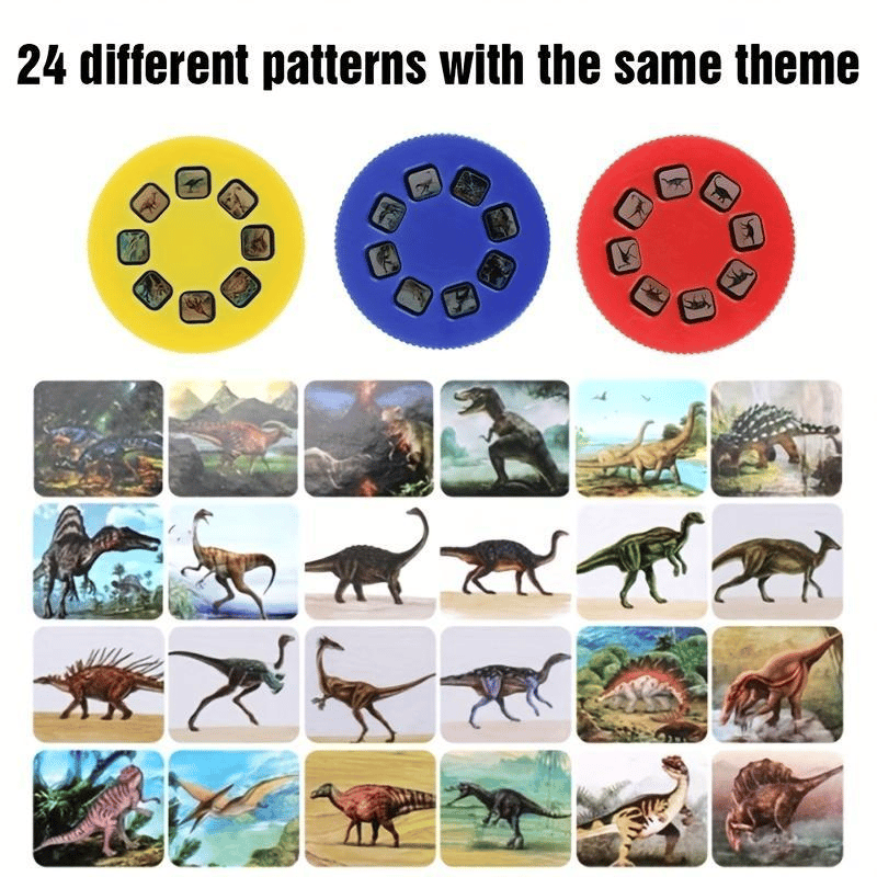 🦖 Dinosaur Projector Flashlight, Portable Dinosaur Projector Flashlight, Night Light Technology Toy For Christmas Gift