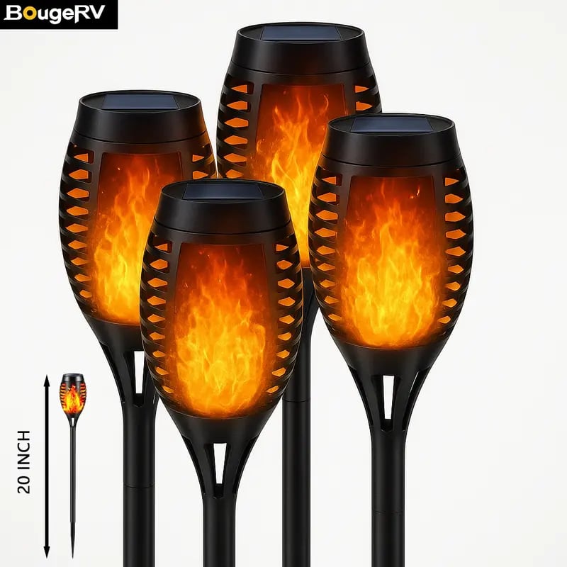 🏆 30K+ SOLD! 🔥🌿 Flickering Flames Solar Torch Lights – Magical Outdoor Glow, Year-Round Waterproof Décor & Effortless Elegance ✨