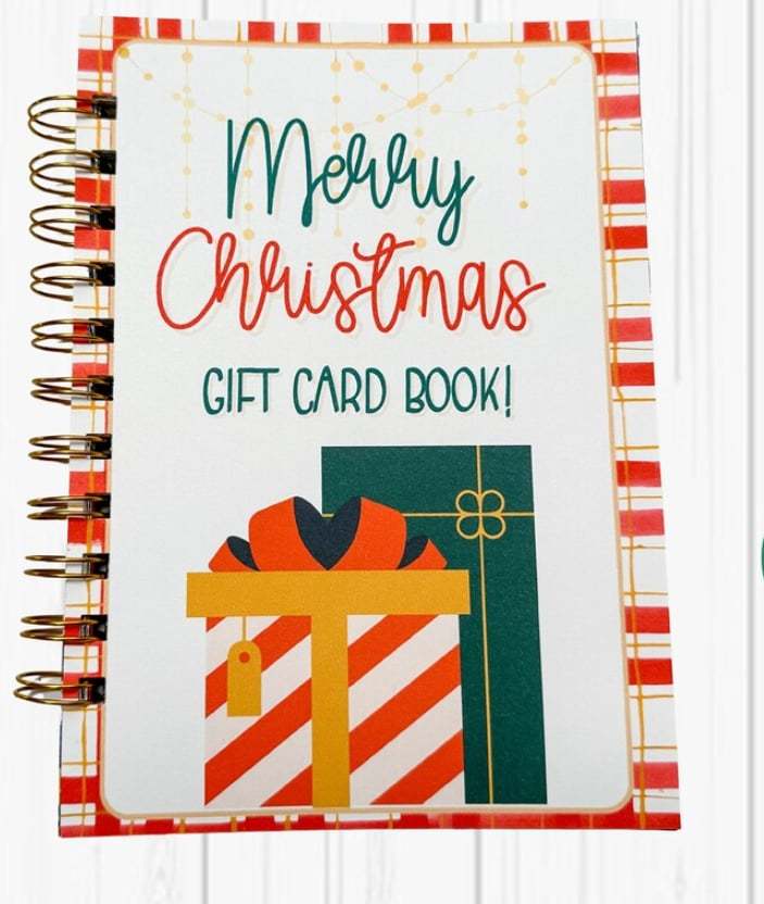🎁🎅Christmas Gift Card Book 📚Hardcover & Durability Line