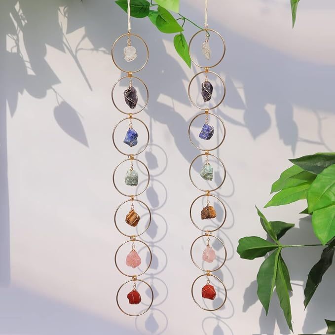 🔥2025 Flash Sale 49% OFF-Raw Crystal 7 Chakra Gemstone Wall Decor