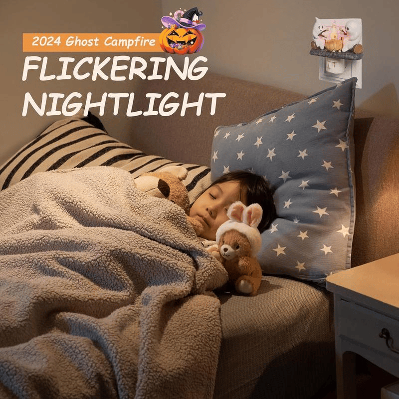 🎃Flash Sale 10K+ SOLD ✨ 2025 Ghost Campfire Flickering Nightlight👻