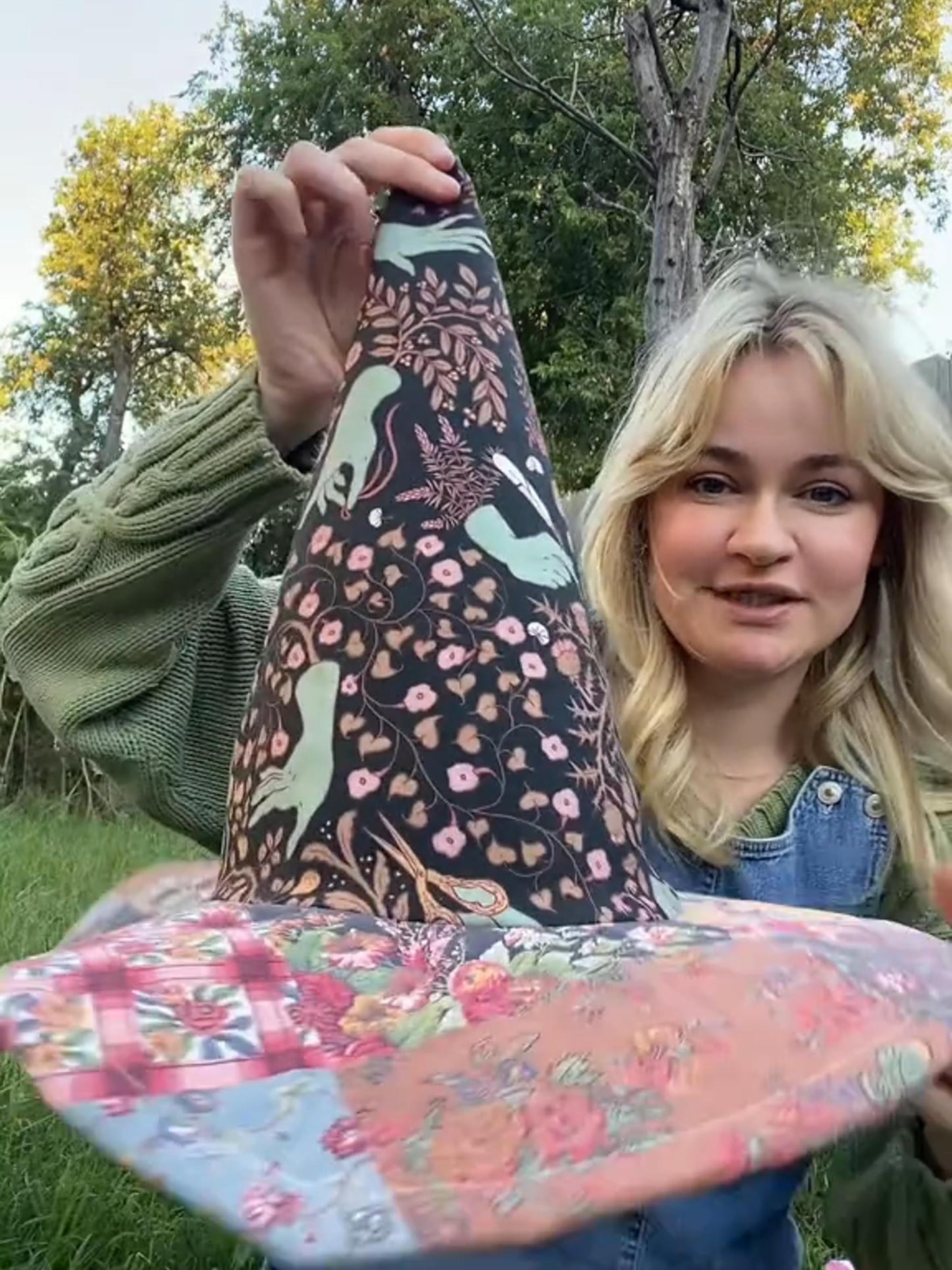 🔥Last Day 49% OFF - The Quilted Witch Hat | Handcrafted Folk Art Hat🎁BUY 2 FREE SHIPPING