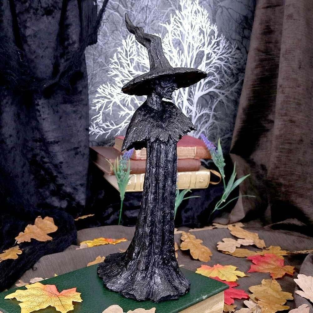 🔥LAST DAY 50% OFF - 🧙‍♀️💫Handmade Black Witch Statue: The Guardian of Your Home