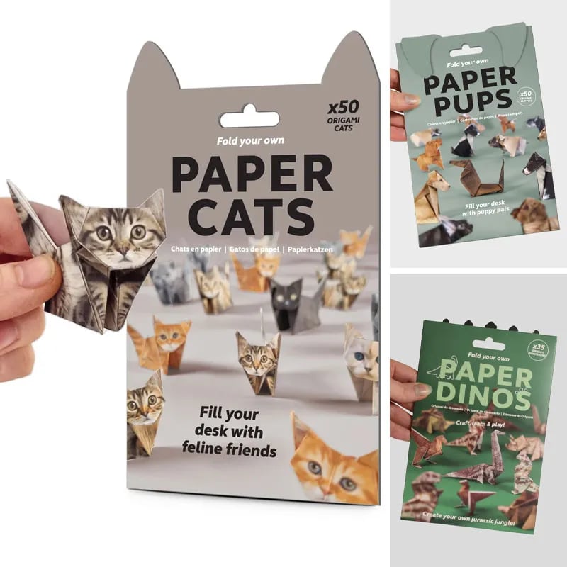 🔥Last Day 49% OFF - 🐱🐶Step-by-Step Guide: Simple Origami Cat & Dog Tutorial