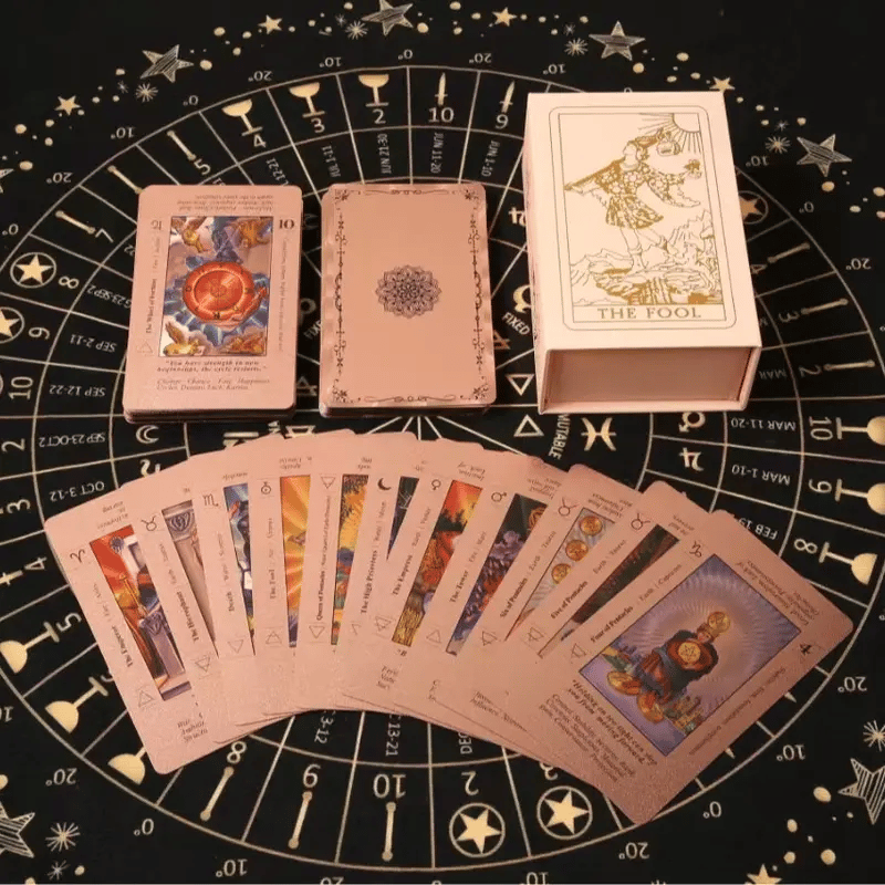 Pink Holographic Tarot Deck: Unlock Intuition with Ease and Beauty