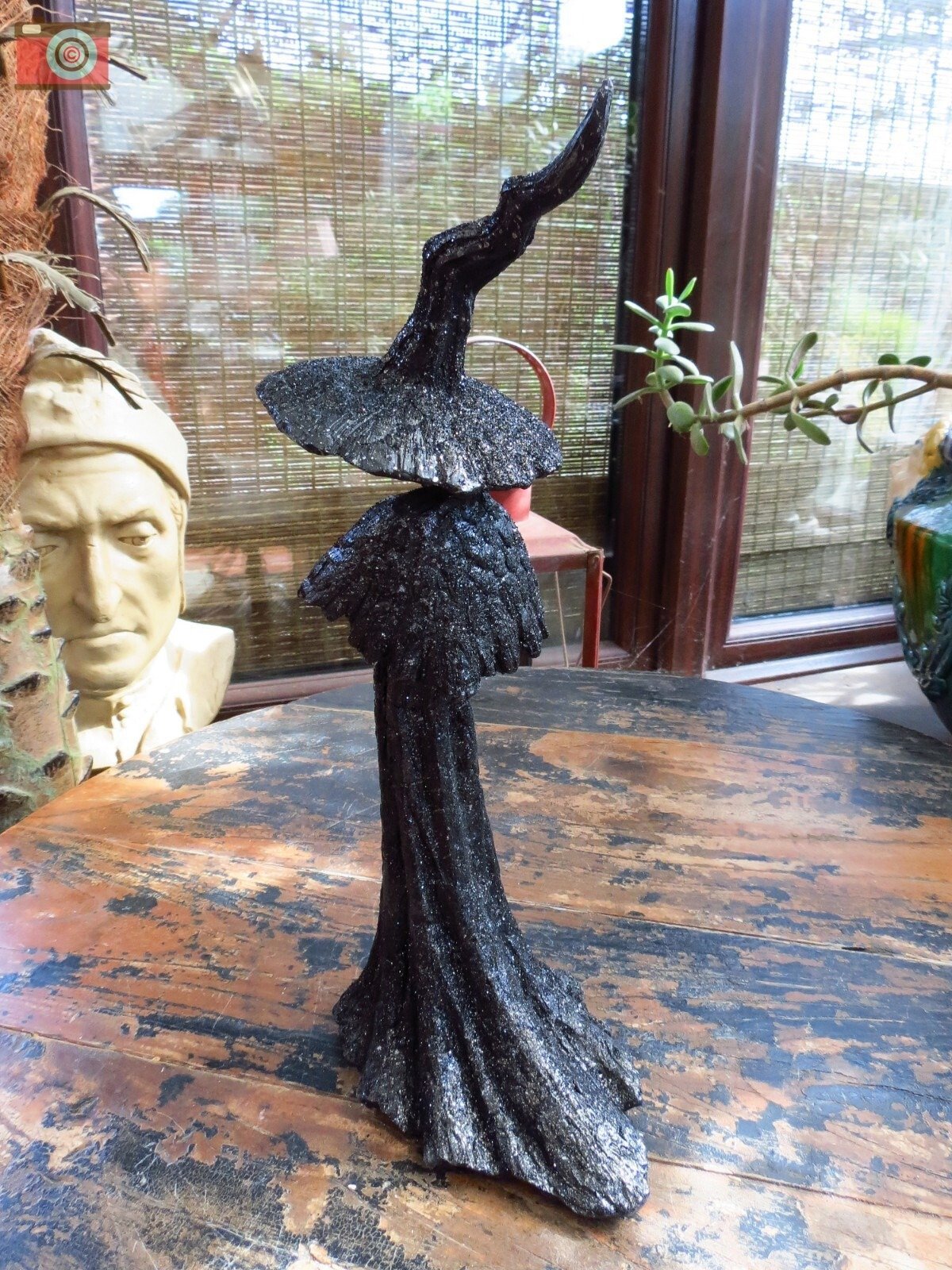 🔥LAST DAY 50% OFF - 🧙‍♀️💫Handmade Black Witch Statue: The Guardian of Your Home