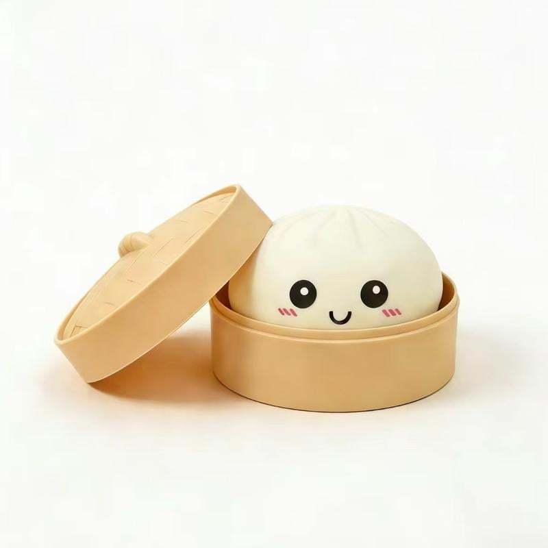 Glitter Dumpling Squishy Steamer Blind Box Surprise Squeeze Fun