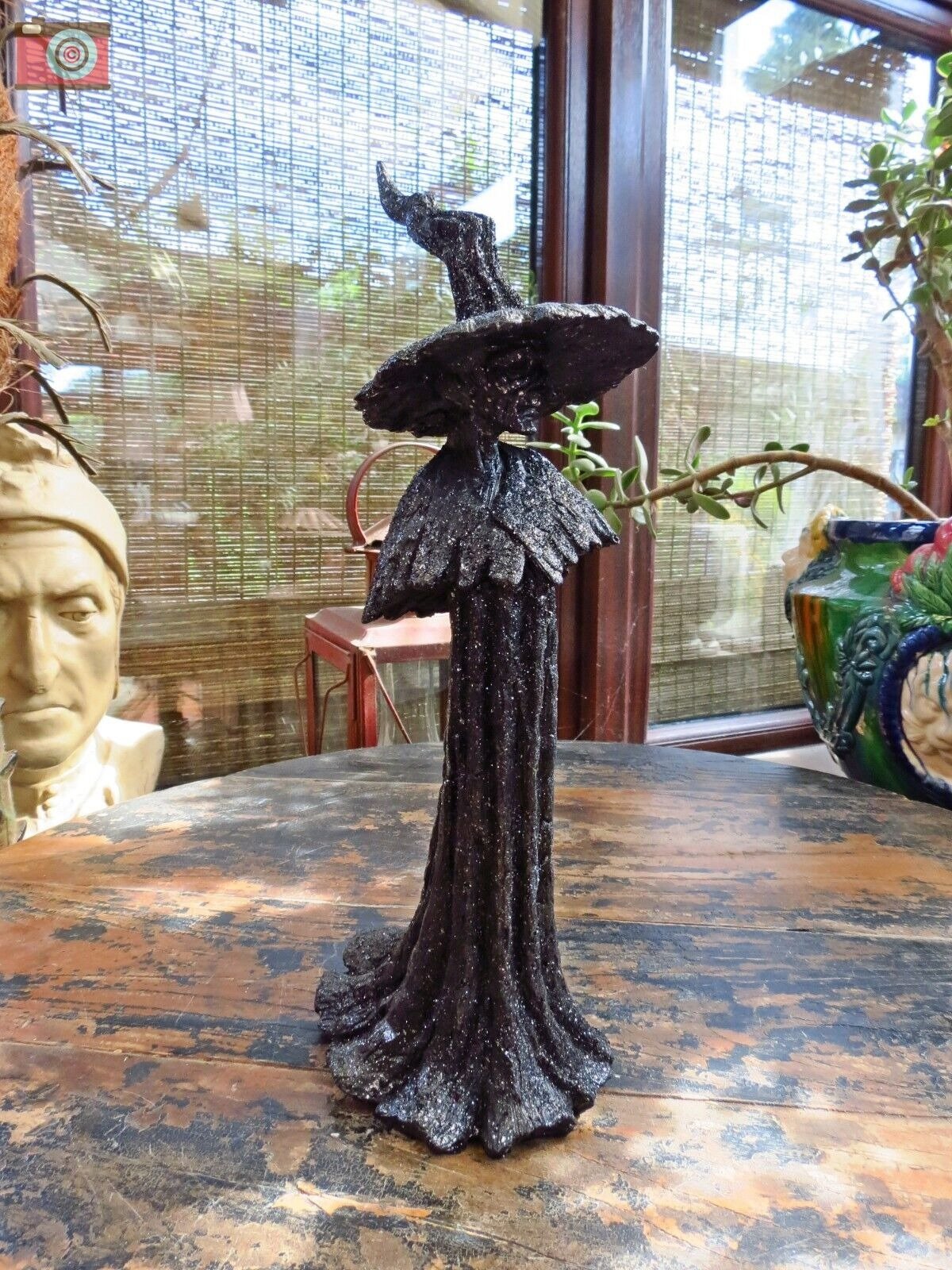 🔥LAST DAY 50% OFF - 🧙‍♀️💫Handmade Black Witch Statue: The Guardian of Your Home