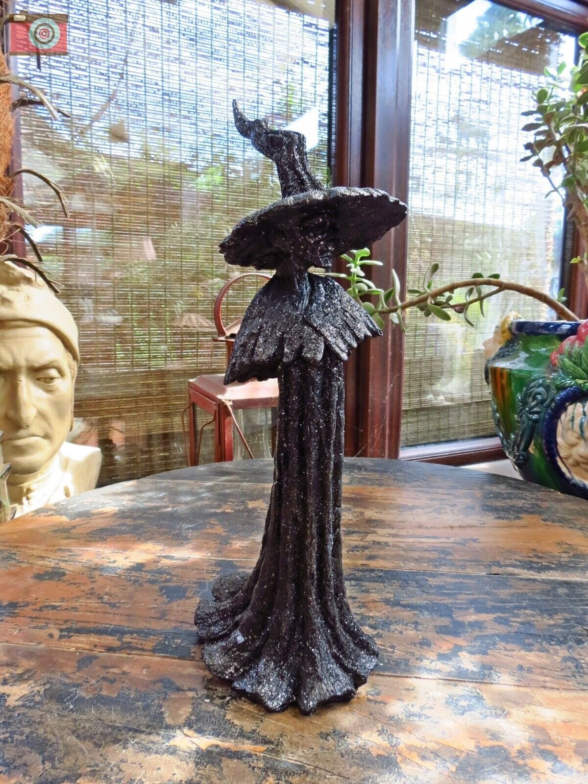 🔥LAST DAY 50% OFF - 🧙‍♀️💫Handmade Black Witch Statue: The Guardian of Your Home