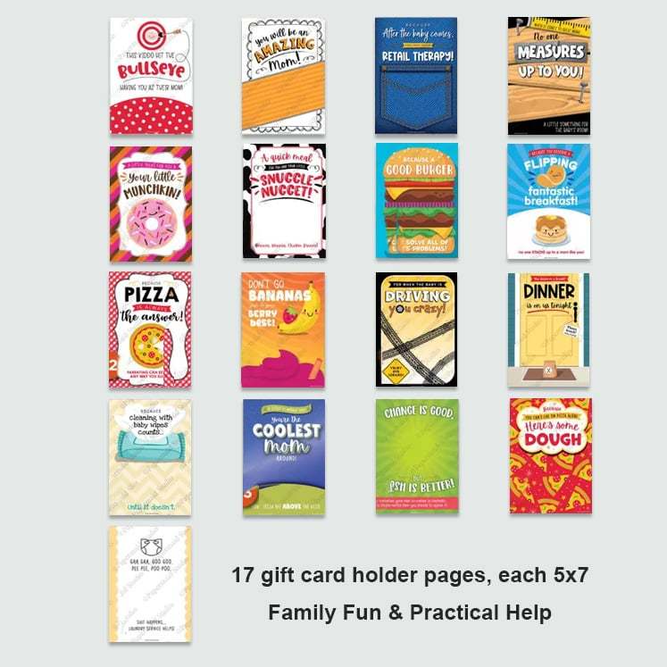 👩‍🍼📘Baby Shower Gift Card Book 🎀New Mom Gift📚Hardcover & Durability Line (♻️Free PDF Included!)