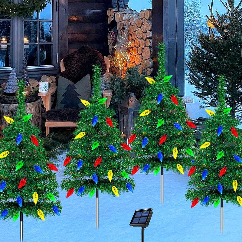 🔥LAST DAY 50% OFF -🎄Festive Outdoor Solar Christmas Tree Decorations