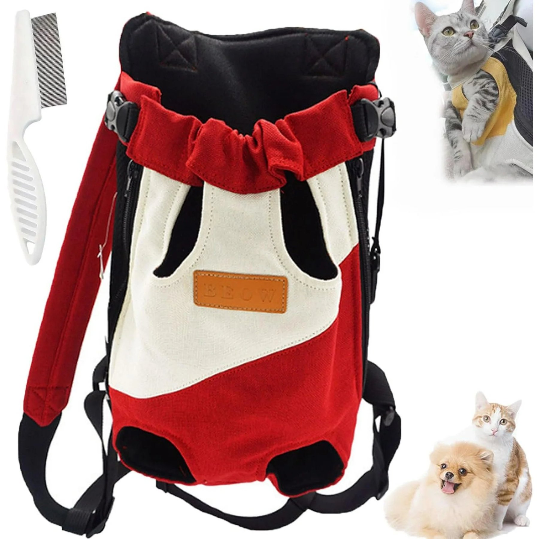 🐾Last Day 50% OFF - 🐾Cozy Pet Backpack for Cats and Dogs