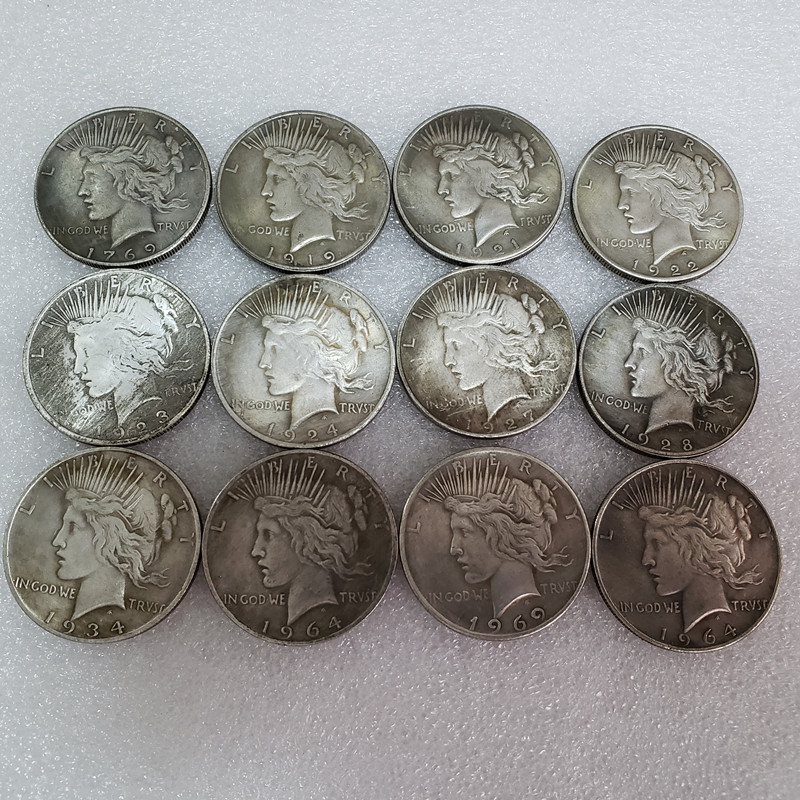 The Complete Collection of 1921~1935 Peace Silver Dollar
