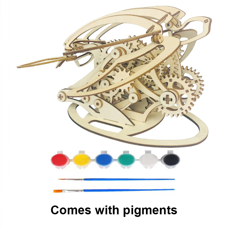 3D wooden mechanical hummingbird 🐦 + wooden mechanical turtle 🐢 2 free shipping