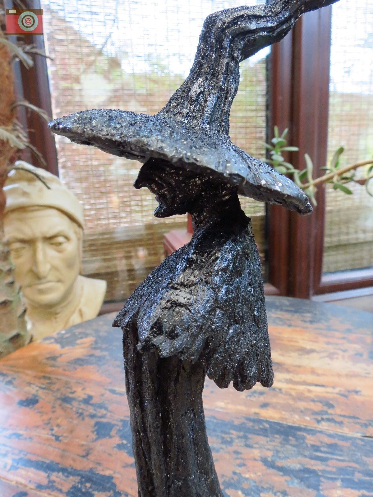 🔥LAST DAY 50% OFF - 🧙‍♀️💫Handmade Black Witch Statue: The Guardian of Your Home
