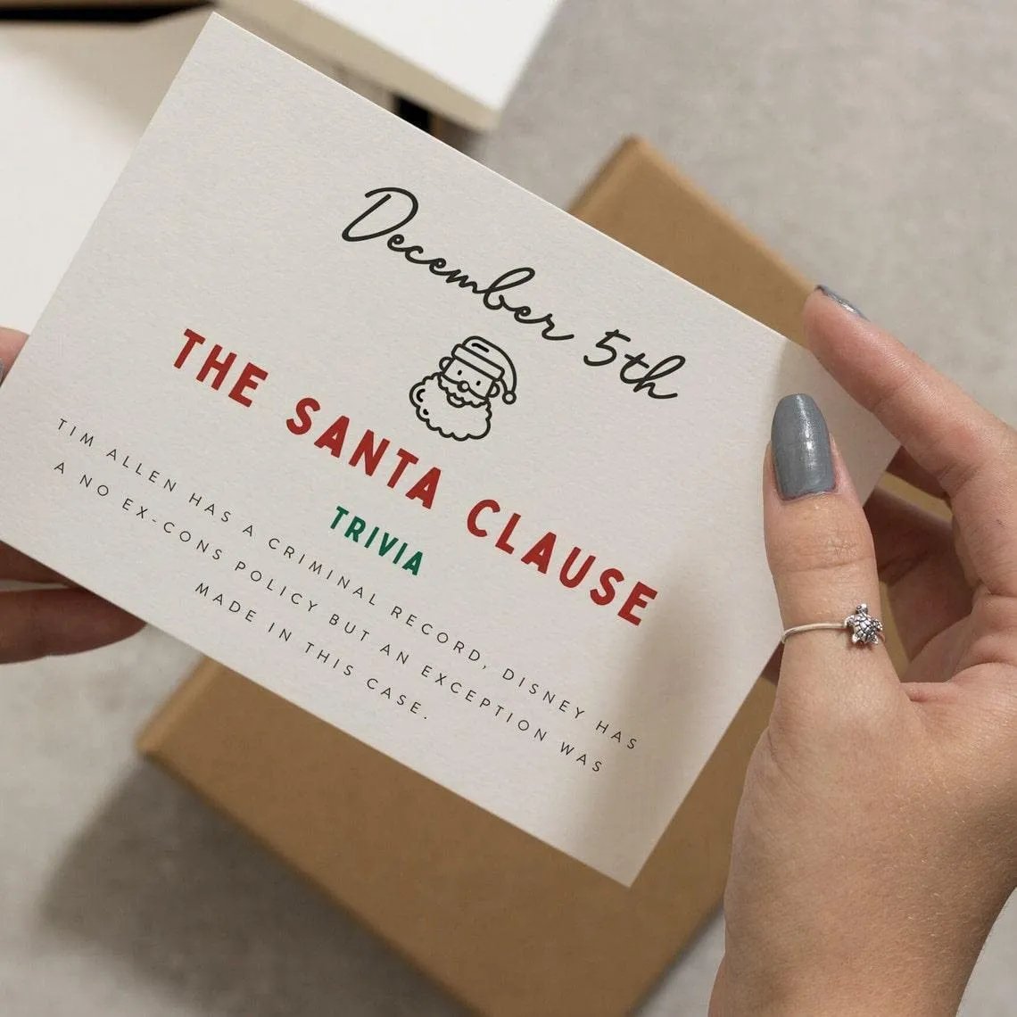 🔥LAST DAY 50% OFF🎄Christmas Movie Advent Calendar-🗃Twenty-Four Days Of Christmas Card Set
