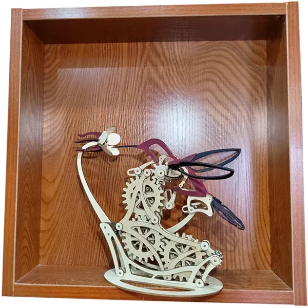 3D wooden mechanical hummingbird 🐦 + wooden mechanical turtle 🐢 2 free shipping