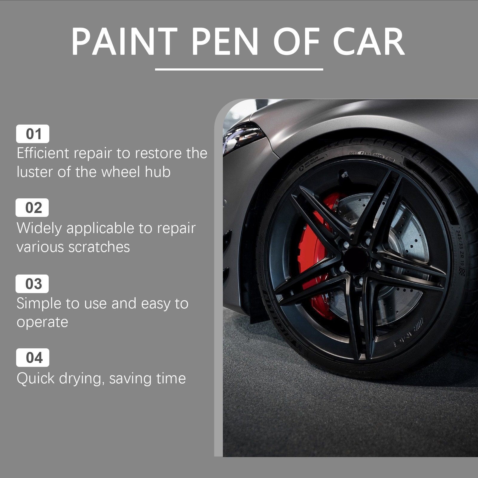 🔥Last Day 49%Off - Car Wheel Scratch Repair Pen