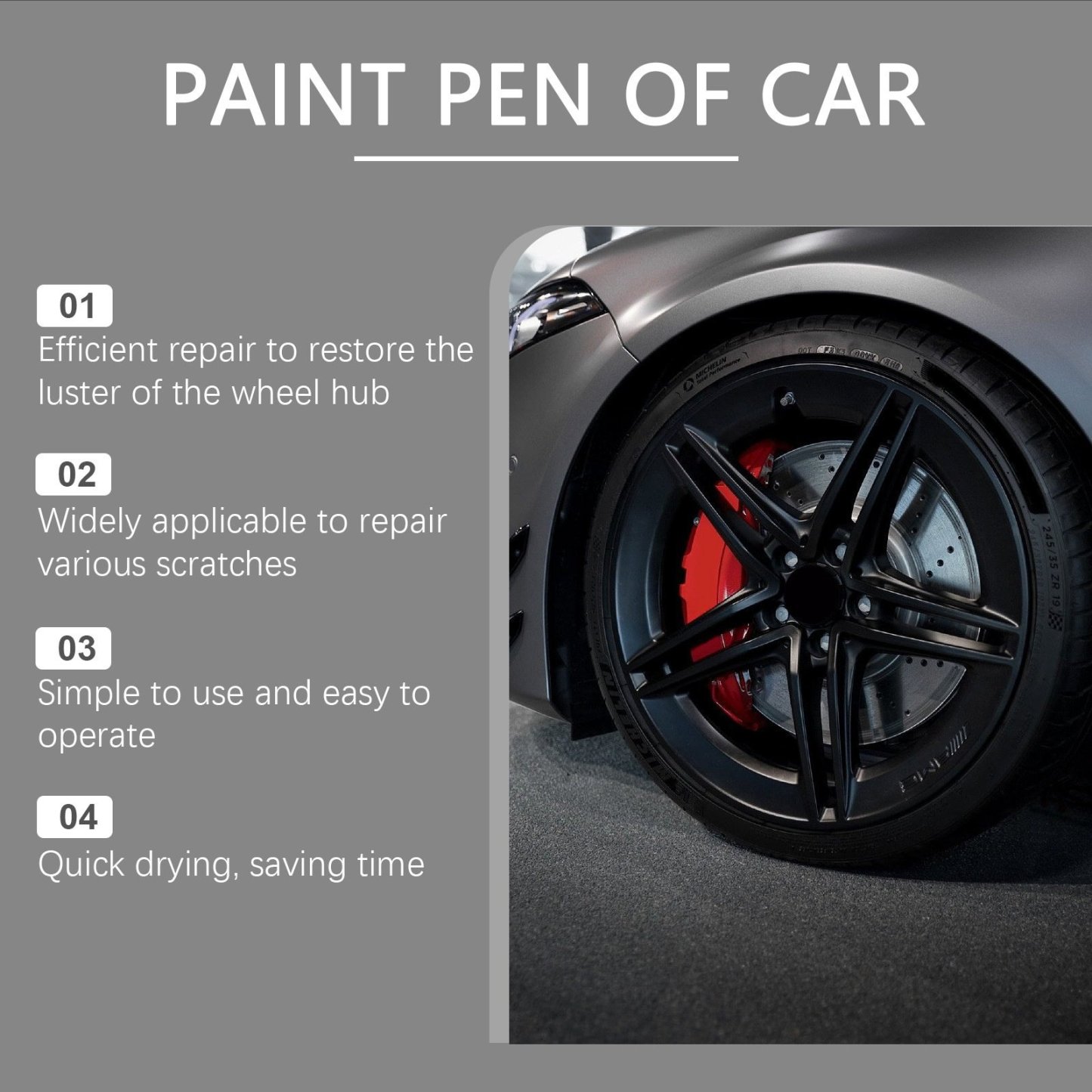 🔥Last Day 49%Off - Car Wheel Scratch Repair Pen