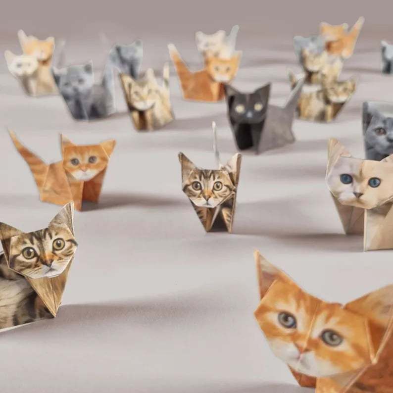 🔥Last Day 49% OFF - 🐱🐶Step-by-Step Guide: Simple Origami Cat & Dog Tutorial