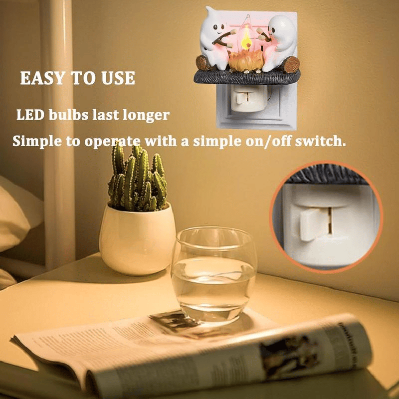 🎃Flash Sale 10K+ SOLD ✨ 2025 Ghost Campfire Flickering Nightlight👻