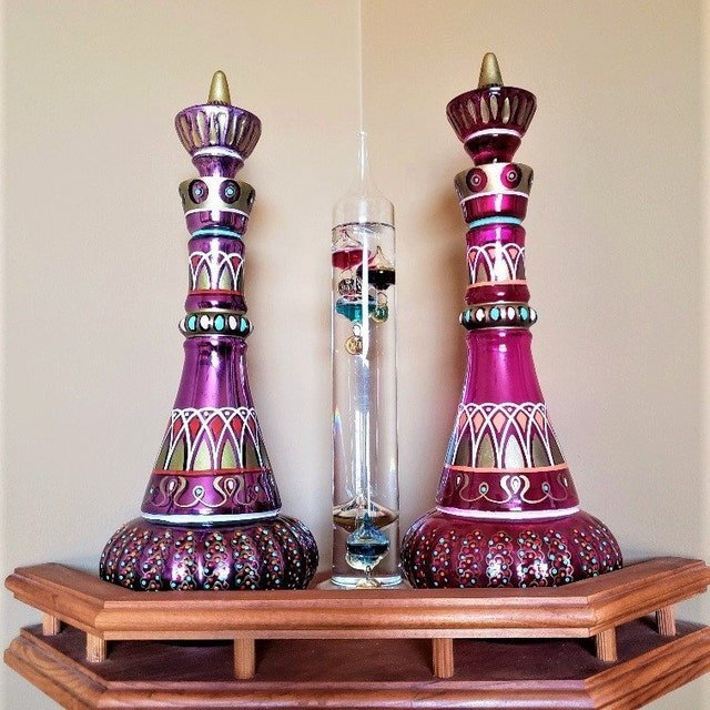 I Dream of Jeannie Bottle From Mario AC Della Casa Second Season Glass MIRRORED 57th Anniversary Bottle Special Edition