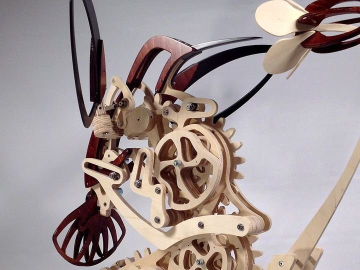 3D wooden mechanical hummingbird 🐦 + wooden mechanical turtle 🐢 2 free shipping