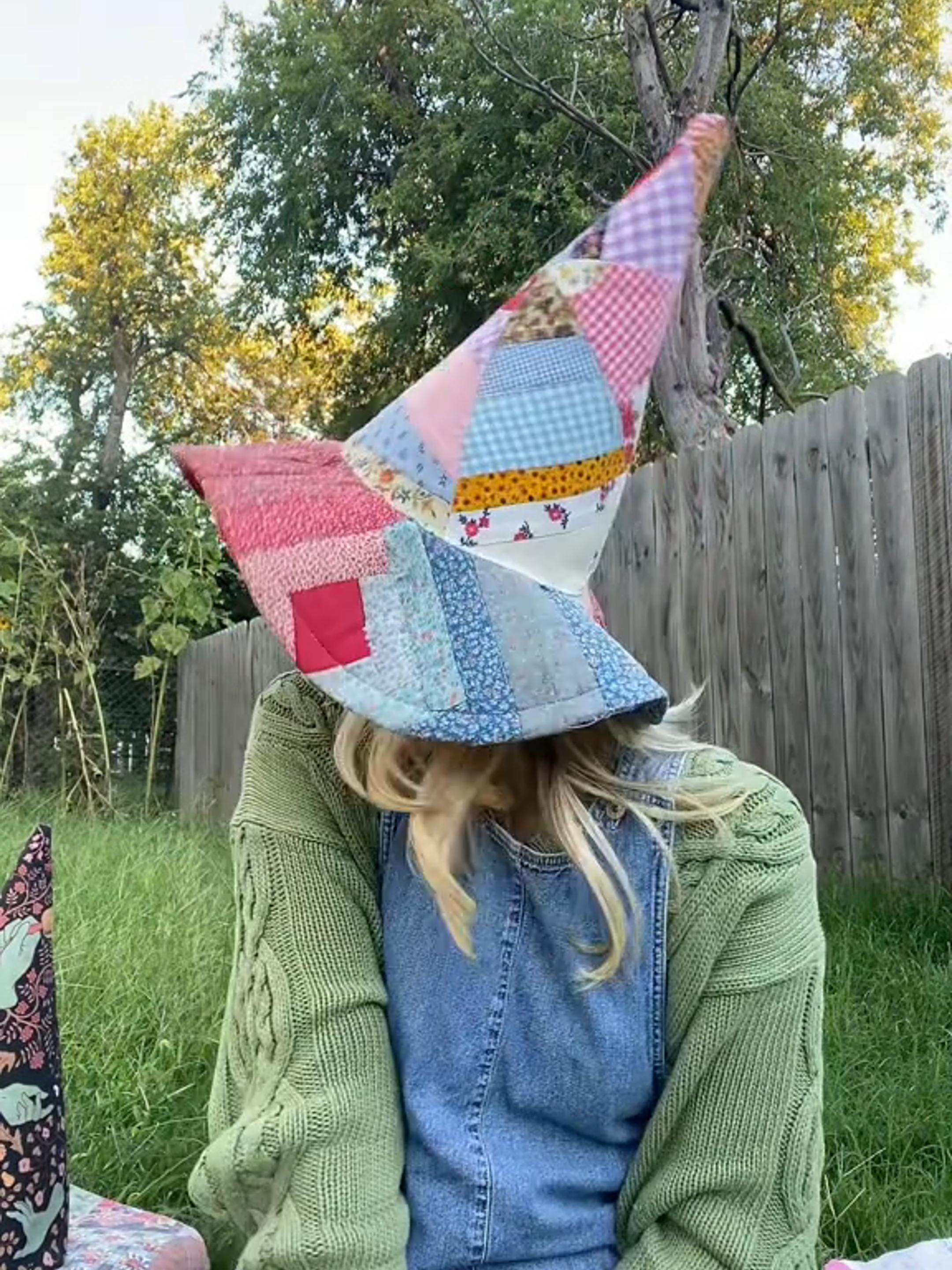 🔥Last Day 49% OFF - The Quilted Witch Hat | Handcrafted Folk Art Hat🎁BUY 2 FREE SHIPPING