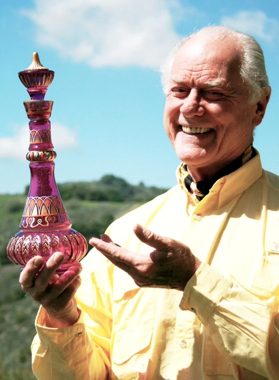 I Dream of Jeannie Bottle From Mario AC Della Casa Second Season Glass MIRRORED 57th Anniversary Bottle Special Edition