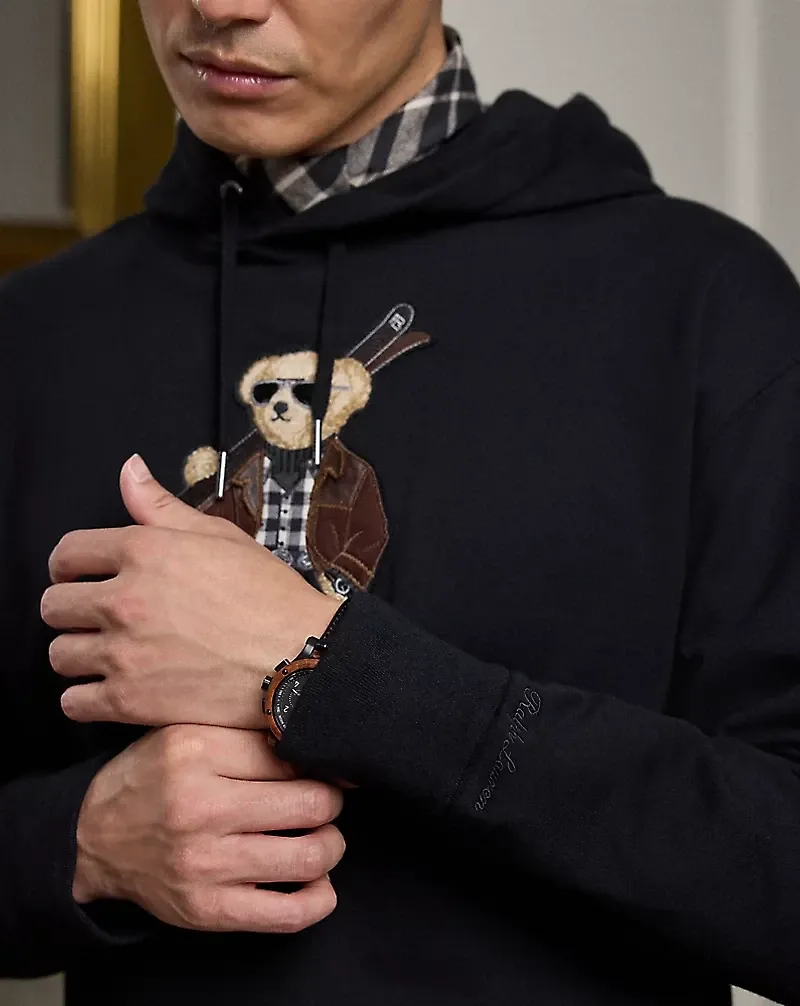 Polo Bear Cotton-Cashmere Fleece Hoodie