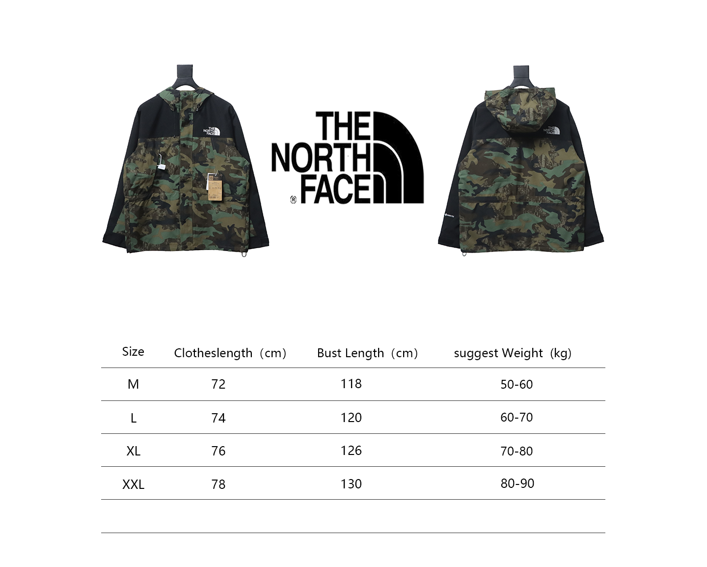Printed Hooded Camouflage Jacket