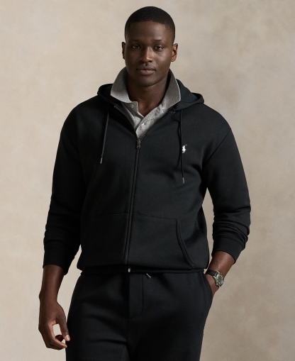 Men's Big & Tall Double-Knit Full-Zip Hoodie