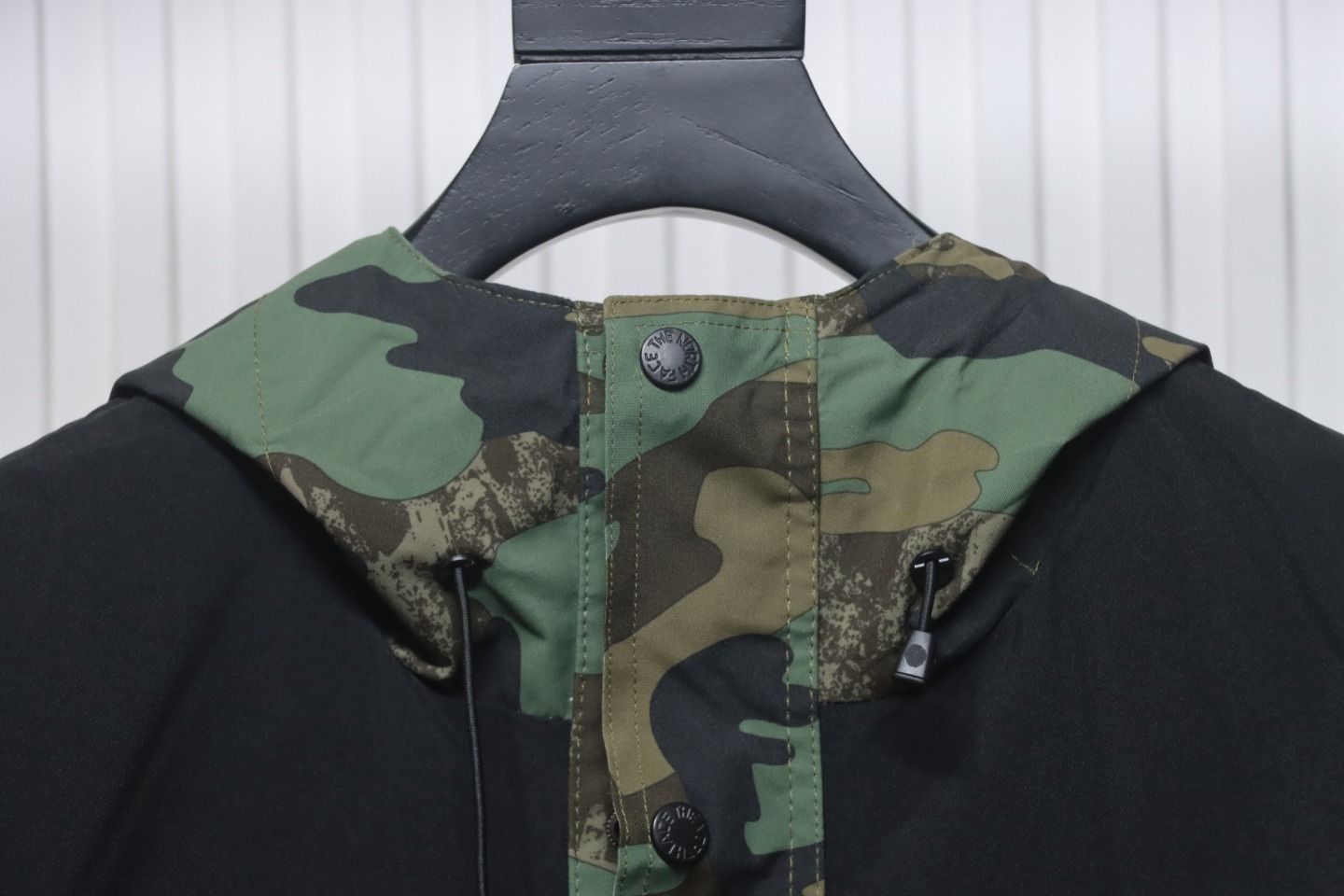 Printed Hooded Camouflage Jacket