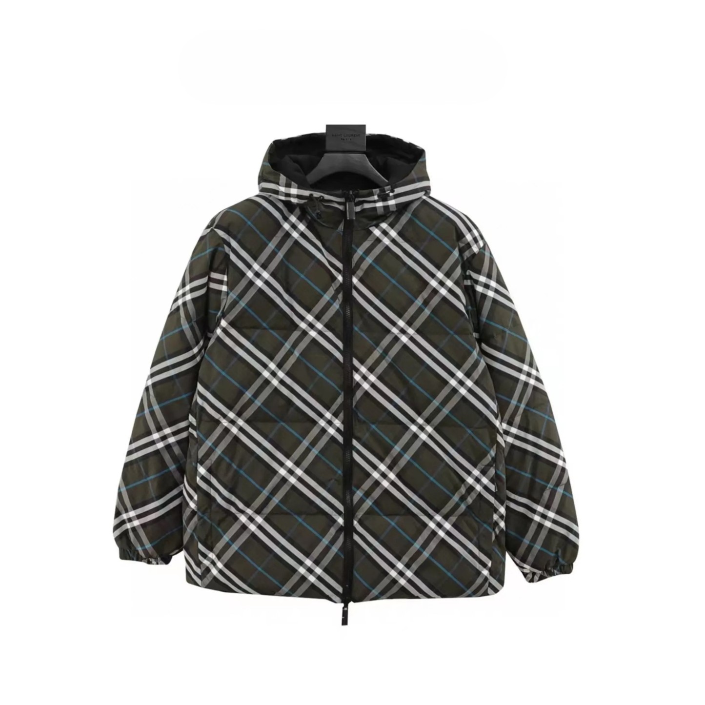 Double-sided checkered pattern Puffer Jacket