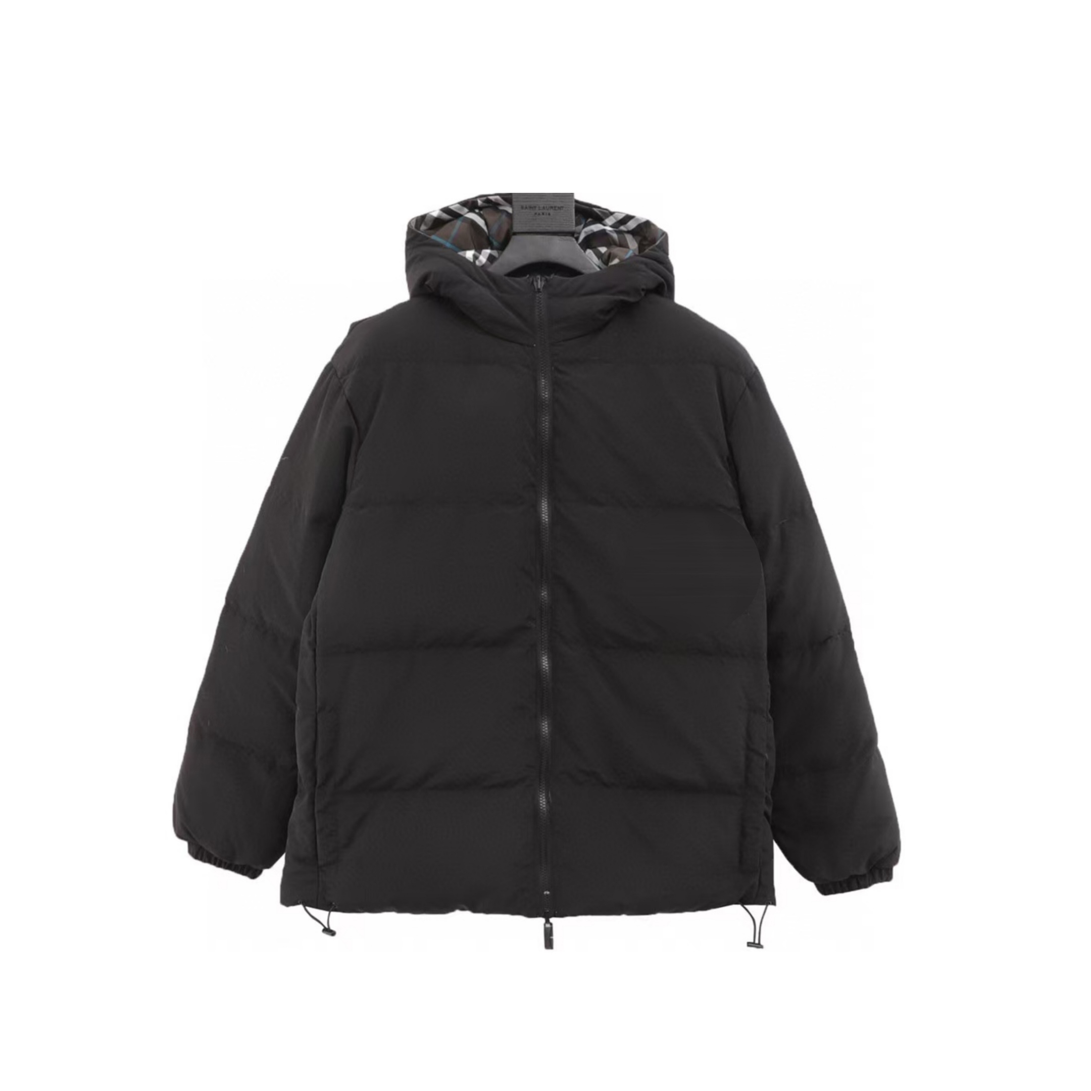 Double-sided checkered pattern Puffer Jacket