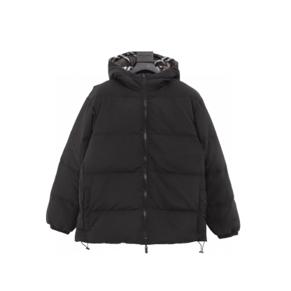 Double-sided checkered pattern Puffer Jacket