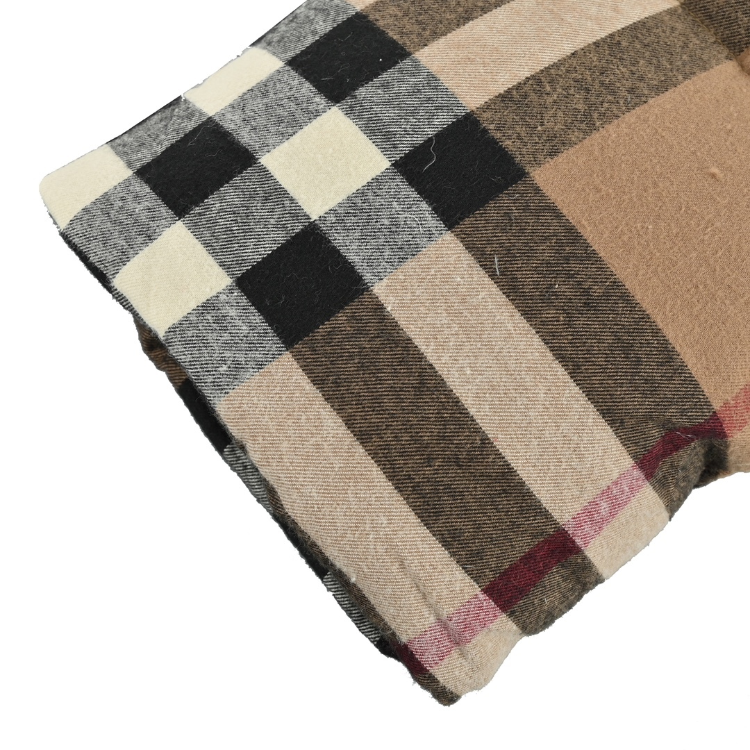 Double-sided checkered pattern puffer jacket