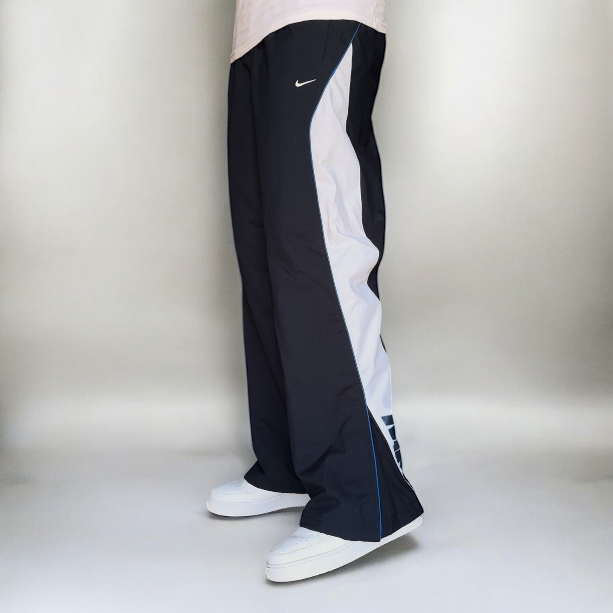 RARE 2000s Baggy  Trackpants Navy
