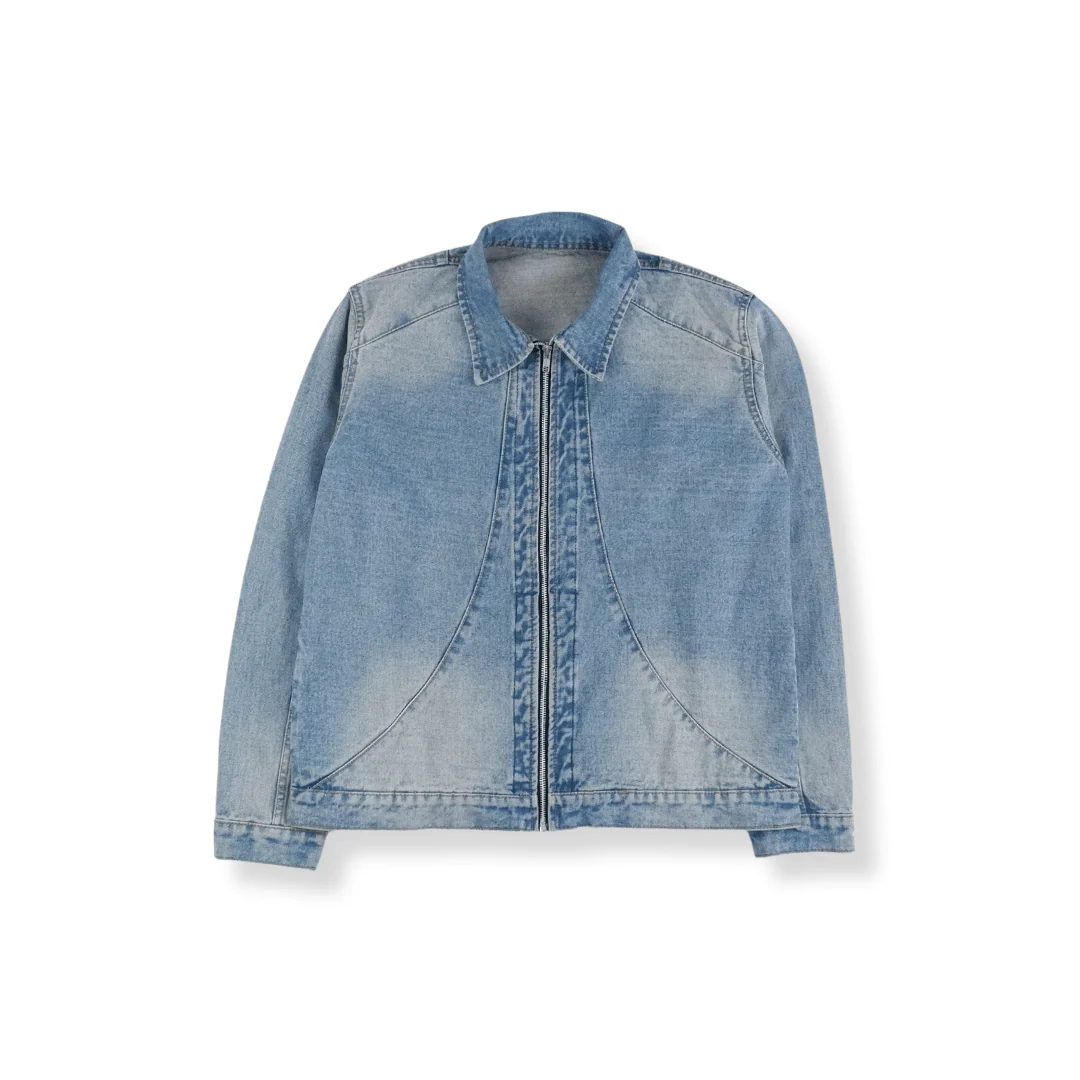 Washed Denim Work Jacket