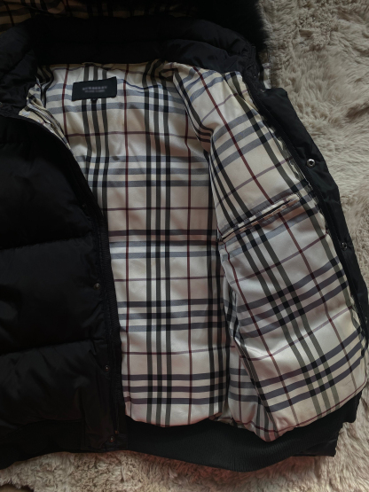 Double-sided checkered pattern puffer