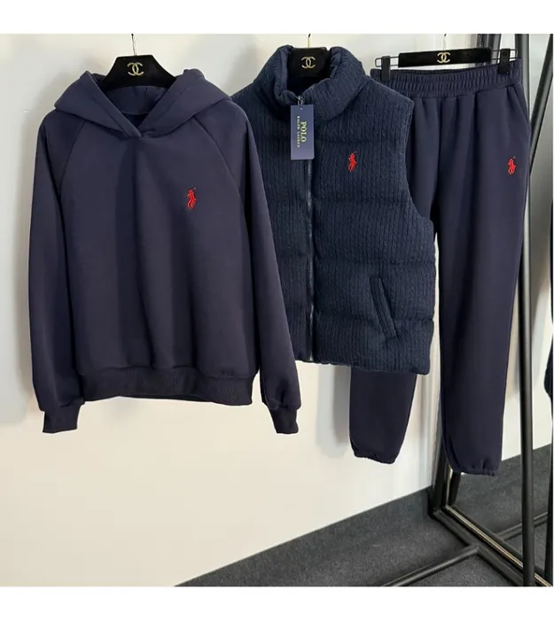 Survêtement sweat + pantalon + Veste sans manches