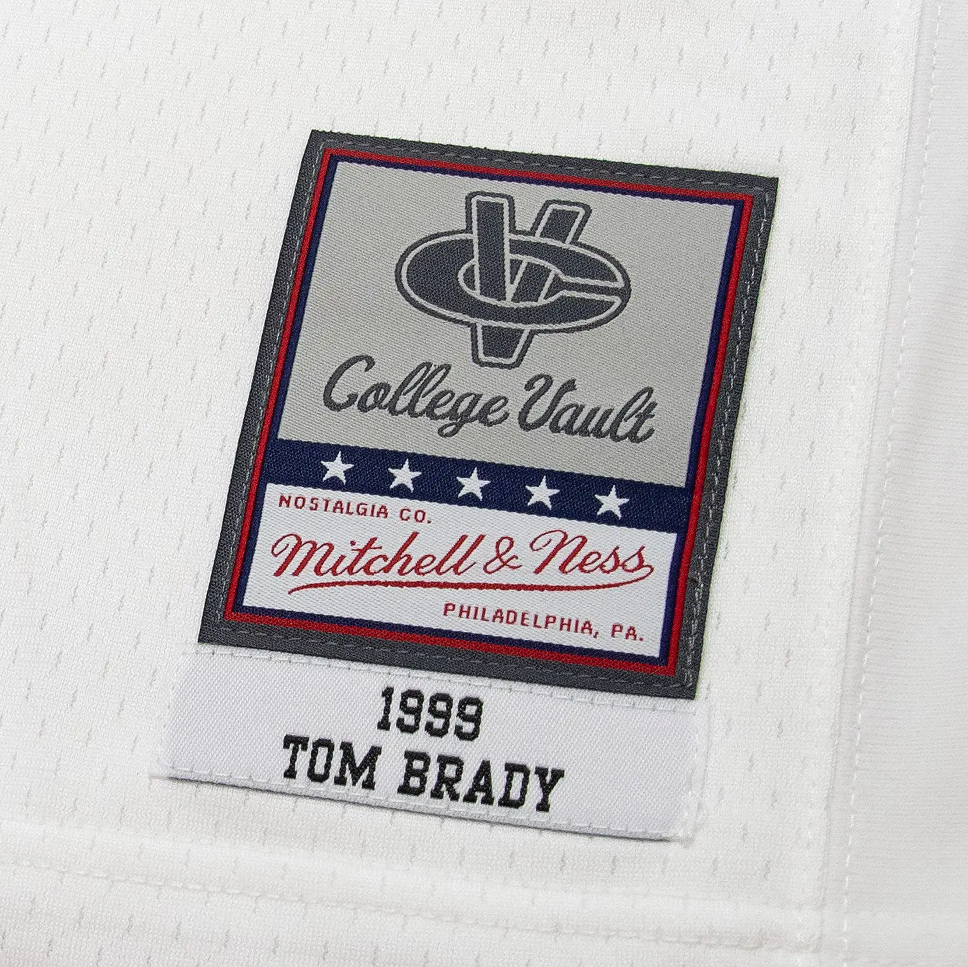 Mitchell & Ness – NCAA White Jersey – Michigan Wolverines – Tom Brady – 1999
