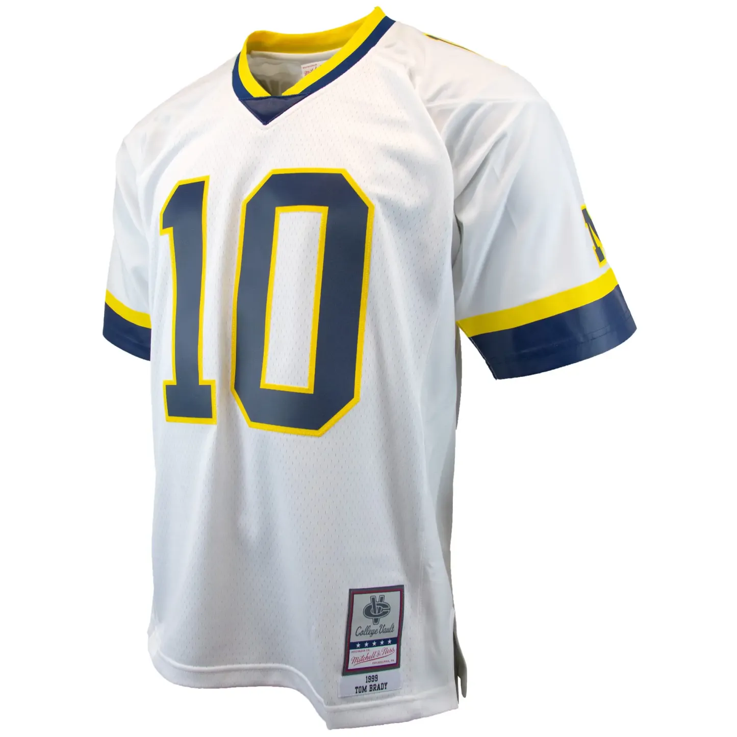 Mitchell & Ness – NCAA White Jersey – Michigan Wolverines – Tom Brady – 1999