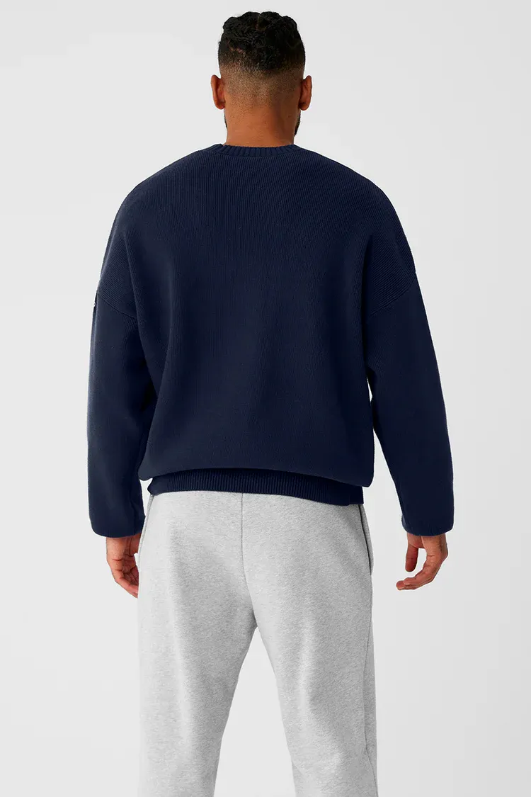 Scholar crew neck sweater